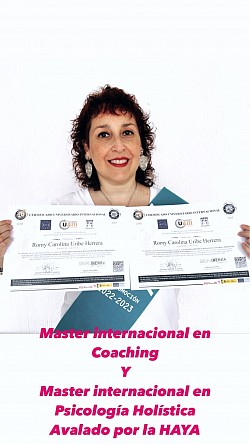 Diplomas de Master Internacional en Psicología Holística y Coaching Avalado por La Haya